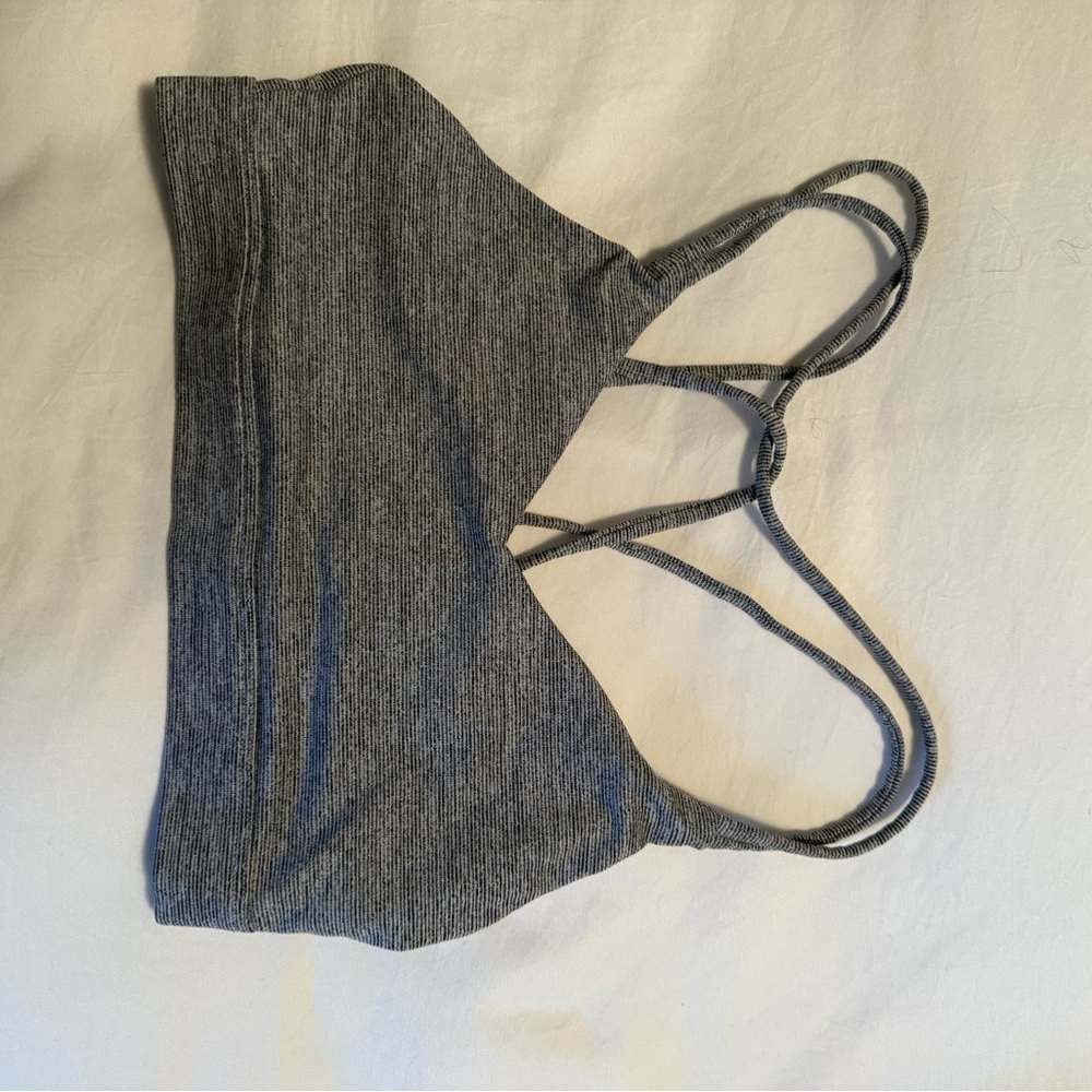 Old Navy Charcoal Strappy Sports Bra